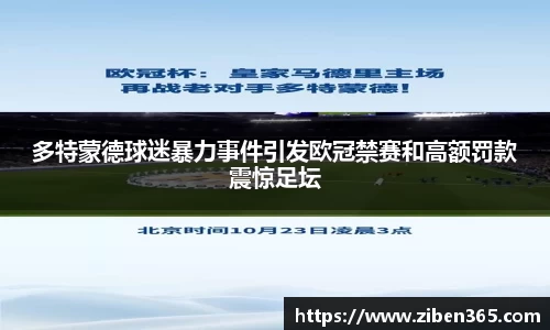 多特蒙德球迷暴力事件引发欧冠禁赛和高额罚款震惊足坛